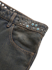 embellished flare pants