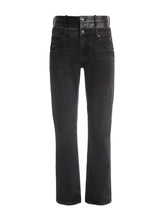 contrast flare pants