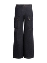 raw denim combat pants