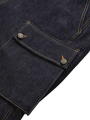 raw denim combat pants