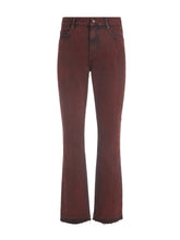 vintage red washed denim pant
