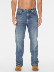 vintage light washed denim pant