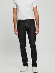 Finnley Coated Slim-Fit Tapered Jeans