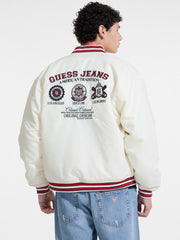 Embroidered Patch Varsity Jacket