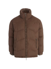 brushed twill puffer