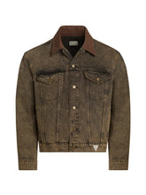 tinted denim trucker jacket