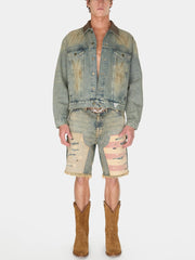 washed denim trucker jacket