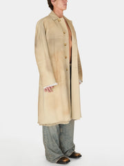 paneled trench coat