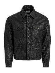 leather trucker jacket