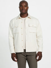 Faux suede overshirt