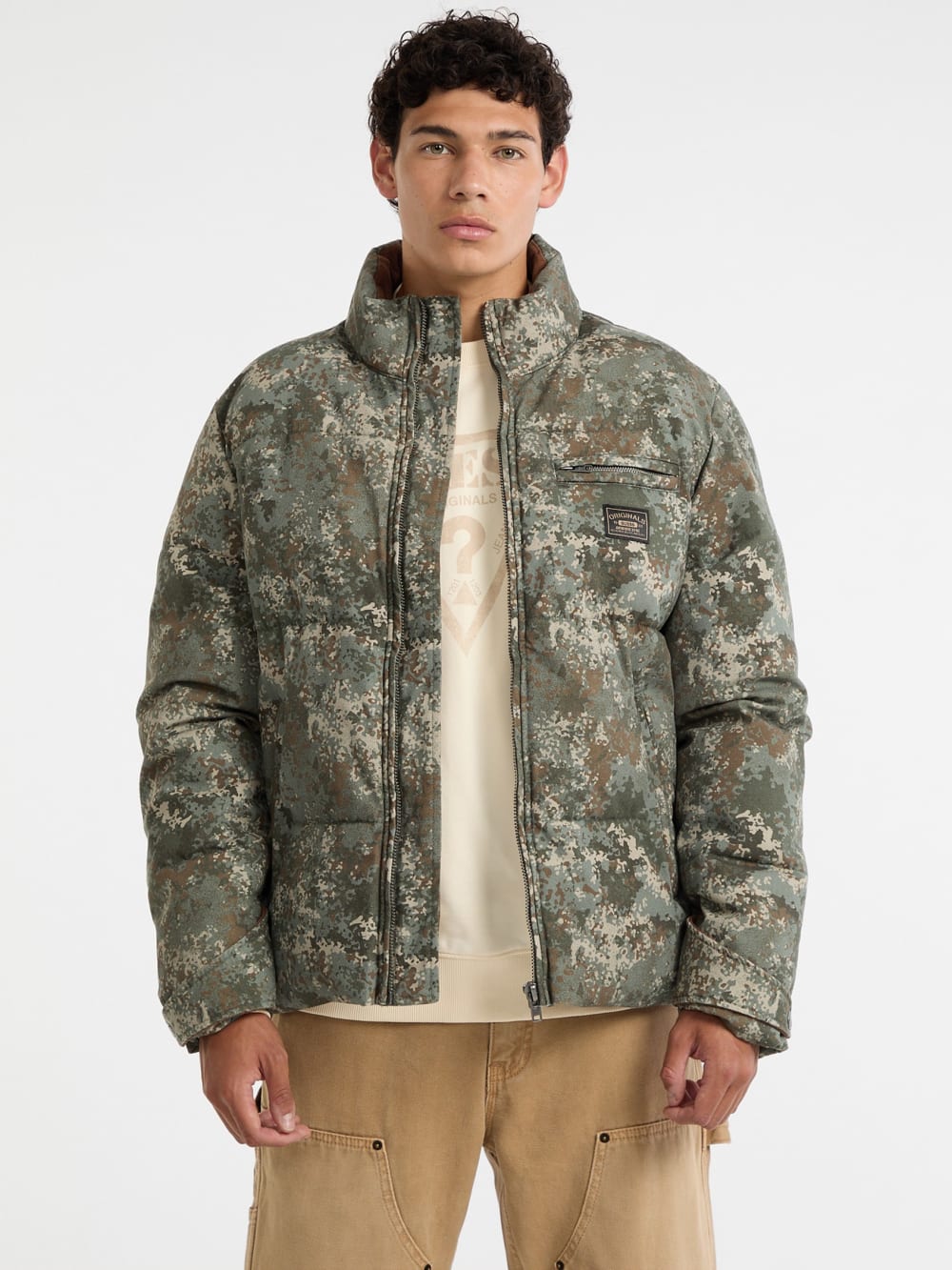 GUESS Originals Canvas Puffer Jacket