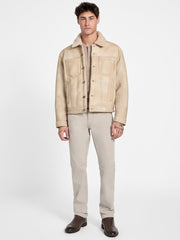 Andy Faux-Suede and Sherpa Trucker Jacket