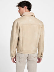 Andy Faux-Suede and Sherpa Trucker Jacket