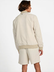 Eco Fletcher Striped Linen Flight Jacket