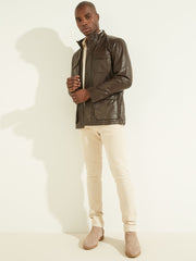 Leather Field Jacket