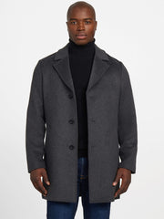 Eco Wool-Blend Fitted Coat