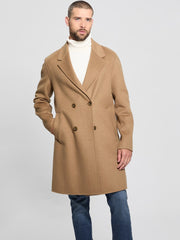 Wool-Blend Double-Breasted Coat