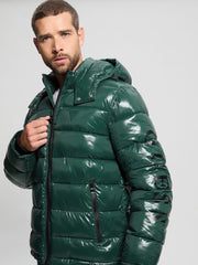 Shiny Hooded Puffer Jacket