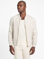 Eco Herringbone Flight Jacket