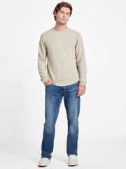 Textured Long-Sleeve Tee