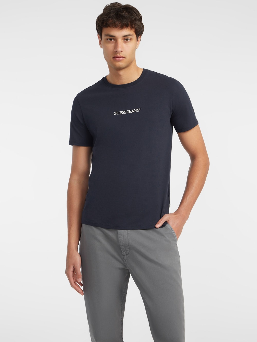 Slim Embroidered Logo Tee
