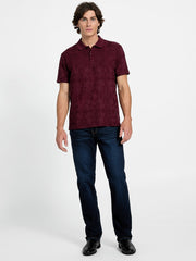 Eco Tonal Jacquard Polo