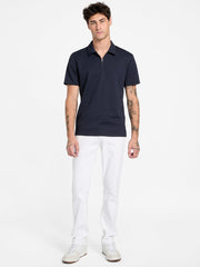 Eco Percy Textured Zip Polo