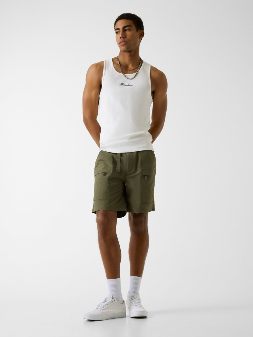 Belted shorts