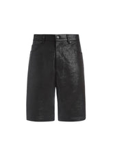 crackle leather short
