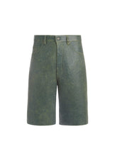 crackle leather short