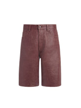 crackle leather short