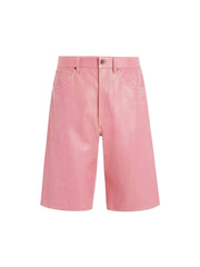 Cracked Leather Shorts