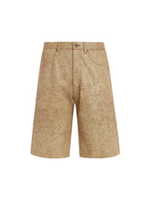 Cracked Leather Shorts