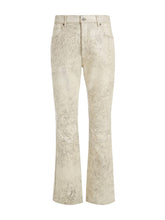 crackle leather pant