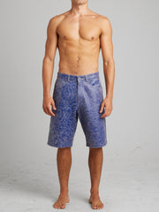 Cracked Leather Shorts