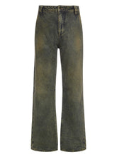 flannel lined relaxed denim pant