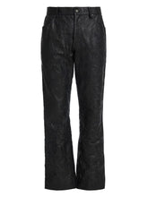 crinkle leather pant