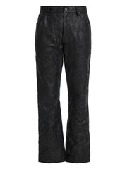 crinkle leather pant