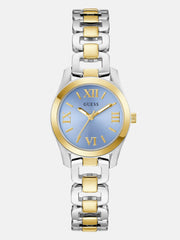 Two-Tone and Blue Analog Watch