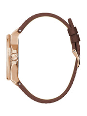 Insignia Brown Leather Analog Watch