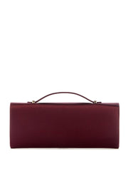 Zalina Satin Top-Handle Clutch