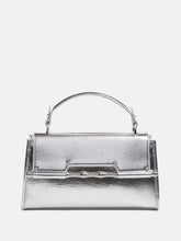Iris Metallic Leather Top Handle Bag
