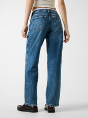 Straight-Leg Boyfriend Jeans