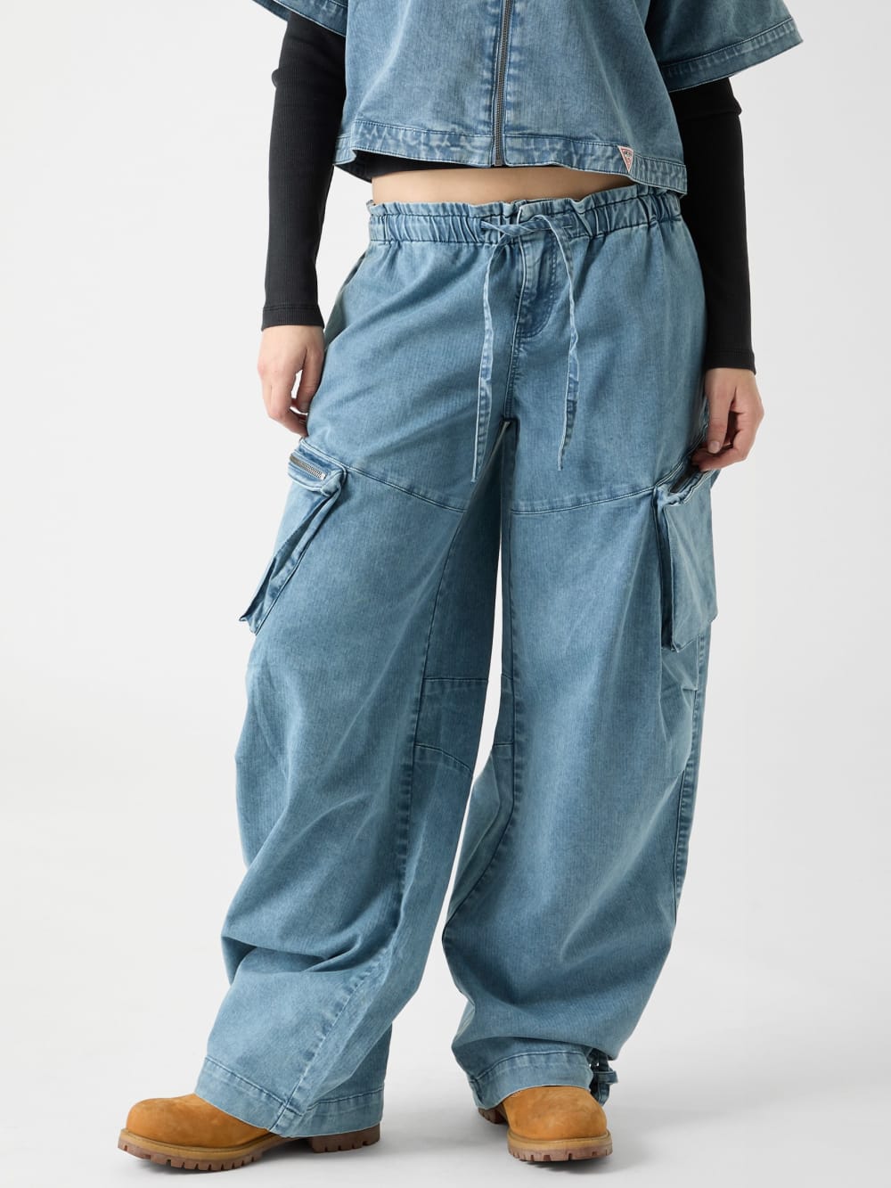 GUESS Originals Baggy Parachute Jeans