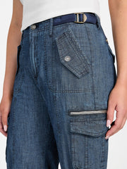 Nessi Denim Cargo Pants