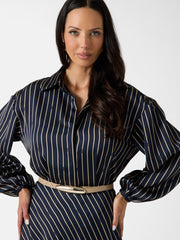 Eco Fatou Striped Maxi Dress