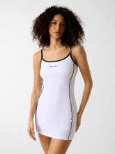 Embroidered logo mini dress