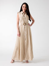 Eco Mindy Embroidered Maxi Shirt Dress