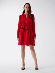 Anita Keyhole Belted Dress