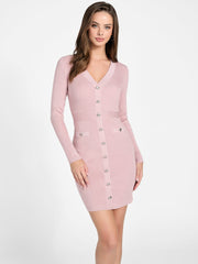 Cammi Metallic Knit Sweater Dress